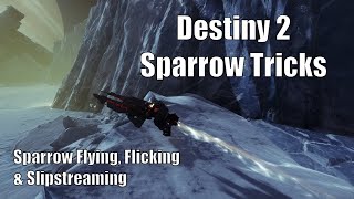 How to do Sparrow Tricks in Destiny 2 Sparrow Flying Flicking and Slipstreaming [upl. by Idroj]