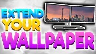 How To ExtendSpan Your Wallpaper Across Dual Monitors [upl. by Olwen496]