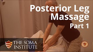 General Posterior Leg Protocol Beginning Massage Techniques Part 1 [upl. by Elokkin]