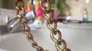 HOW TO clean fashion jewelry with one household product [upl. by Uird117]