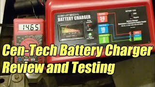 CenTech Battery Charger amp Starter Review and Testing Harbor Freight [upl. by Burkhardt]