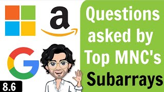 86 Subarrays  Challenges  Questions asked by Top MNCs  C Placement Course [upl. by Katushka440]