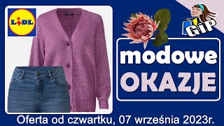 LIDL  Oferta od Czwartku 07092023  Modowe Okazje [upl. by Jonas]