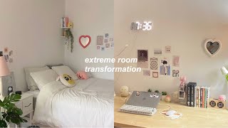 EXTREME room transformation  tour aesthetic pinterest minimalistic inspired [upl. by Nador]