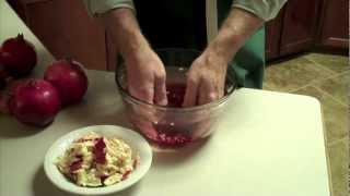 HOW TO OPEN A POMEGRANATE CLEAN WAY [upl. by Anelim]