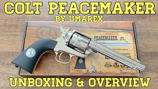 Colt Peacemaker by Umarex Pellet Revolver Unboxing and Overview [upl. by Porush]