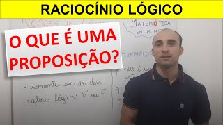 RACIOCÍNIO LÓGICO Aula 1  O que é Proposição [upl. by Perry372]