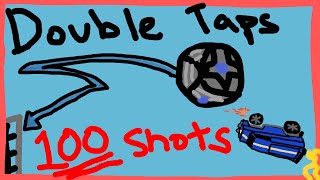 The BEST Double Tap Training Packs 100 Shots  Tutorial  Rocket League [upl. by Wynny]