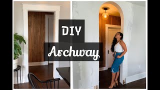 DIY Arch Doorway  How to  Home Renovation [upl. by Auroora]