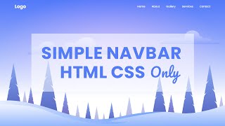 How to Create Navbar in HTML and CSS [upl. by Ariday]