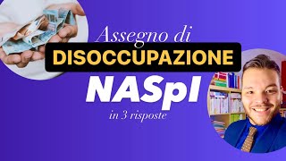 DISOCCUPAZIONE NASPI 3 COSE DA SAPERE [upl. by Derry761]