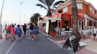 El Campello  Restaurants and Bars  Avenida Maritima  Alicante  Spain [upl. by Atnauqal]