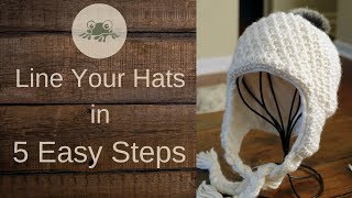 How to Line an Earflap Hat With Fleece [upl. by Inalak]