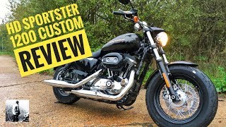 Harley Davidson Sportster 1200 Custom  Review amp Road Test [upl. by Aihtela]