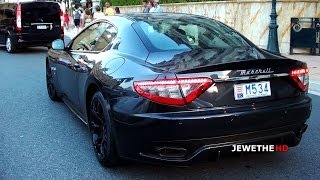 Maserati GranTurismos RUMBLING Around Monaco Lovely Sounds 1080p Full HD [upl. by Amandi]