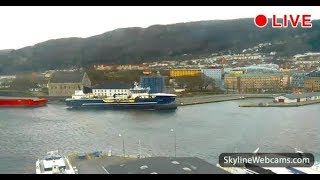 Live Webcam Bergen  Norway [upl. by Ehtnax512]