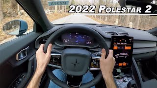 2022 Polestar 2 Dual Motor  The Electric Car for Architects POV Binaural Audio [upl. by Ahsiekat484]