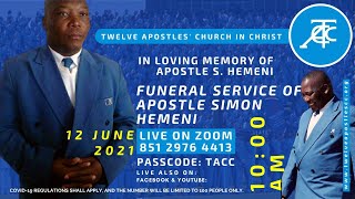 Funeral Service of Apostle S Hemeni [upl. by Loring597]