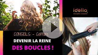 comment faire des boucles avec un lisseur [upl. by Sheffie]