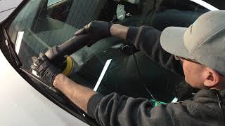 How To Remove Etching Scratches Imperfections From WindscreensGlass [upl. by Yetty]