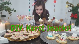 DIY  4 Kerst snacks  hapjes Nederlands [upl. by Ernestine208]