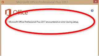 How To Fix Microsoft Office Professional Plus 2013 Encountered an Error During Setup Windows 1087 [upl. by Tanberg624]