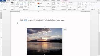 Insert a Hyperlink into Word 2013 [upl. by Pich]