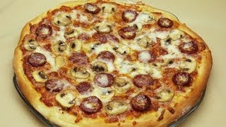 Mushroom Pizza Recipe  Pepperoni Pizza [upl. by Miran653]