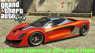 5 Rare Car Locations In GTA 5 Single Player [upl. by Jacy]