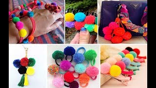 30 ideas con pompones de lana [upl. by Nnylrefinnej180]