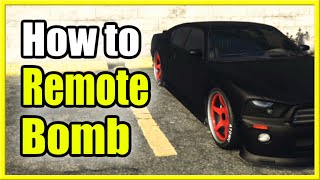 How to use REMOTE Bomb and DETONATE with Phone in GTA 5 Online Easy Method [upl. by Leitnahs]