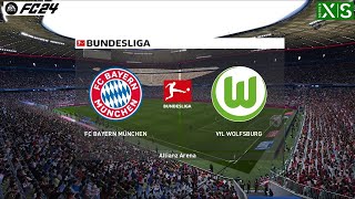 FC 24  Bayern Munich vs Wolfsburg  Bundesliga 2324  Full Match [upl. by Kotz]