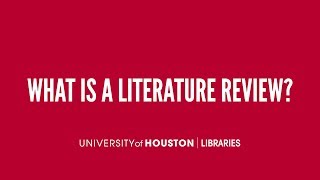 What is a literature review [upl. by Sumahs]