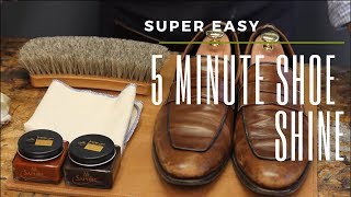 Super Easy 5 MINUTE Shoe Shine [upl. by Saile]