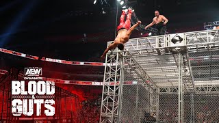 Kingston Defines Ruthless as he Throws Guevara Off the Cage  AEW Dynamite Blood amp Guts 62922 [upl. by Ylime]