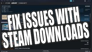 Fix Issues With Steam Downloads  Steam Downloads Not Working amp Stuck 2024 [upl. by Jolda]