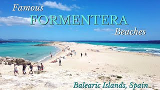 Famous Formentera DOUBLE BEACHES  Day trip from IBIZA SPAIN [upl. by Aitan]