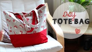 DIY Tote Bag  Beginners Sewing Tutorial [upl. by Eoj]