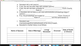 How to Write an Affidavit of Heirship Form [upl. by Emawk]