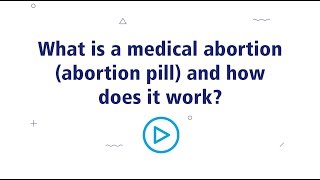 How does medical abortion aka the abortion pill work [upl. by Johnsten]