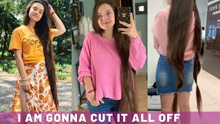 Cutting My Extremely Long Hair After 30 Years [upl. by Hahnke]