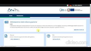 Tutorial per richiesta DID e ATTESTATO DISOCCUPAZIONE nel sito ANPAL [upl. by Nonregla]