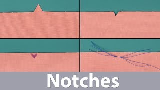 Notches  Sewing Basics [upl. by Saihtam400]