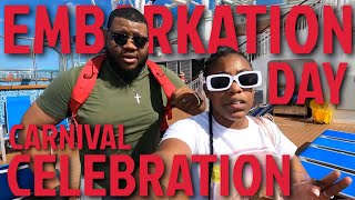 Embarkation Day  Boarding The Carnival Celebration￼￼ [upl. by Pincince770]