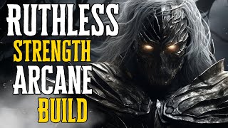 Elden Ring Insanely OVERPOWERED Strength Arcane Build  Bloody Executioner [upl. by Nnarual]