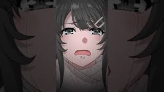 Mai sakurajima Train scene Sad anime edit [upl. by Thgiwed265]