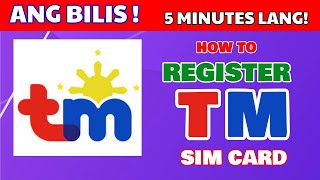 Sim Card Registration Touch Mobile Philippines  How to Register Existing TM SIM Card [upl. by Labina]