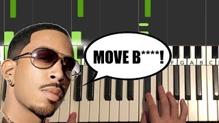 Ludacris  Move Btch Get Out The Way Piano Tutorial Lesson [upl. by Sutton]