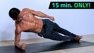 15 Minute KILLER Core Workout at Home All Levels [upl. by Blondell316]