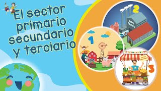 El Sector Primario Secundario y Terciario Videos Educativos para Niños [upl. by Omik]